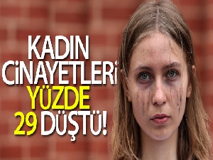 Kadın cinayetleri yüzde 29 düştü