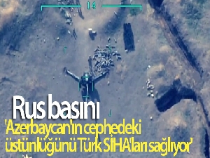 Rus basını: 'Azerbaycan'ın cephedeki üstünlüğünü Türk SİHA'ları sağlıyor'