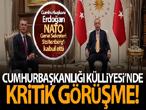 Cumhurbaşkanı Erdoğan'ın Stoltenberg ile görüşmesinde 'somut dayanışma' vurgusu
