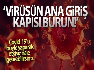 Prof. Dr. Oğuztürk: 'Virüsün ana giriş kapısı burun'