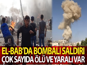 El-Bab'da bombalı saldırı, çok sayıda ölü ve yaralılar var