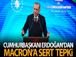 Cumhurbaşkanı Erdoğan'dan Macron'a tepki: 'İslam krizde' açıklaması saygısızlıktan öte açık bir provokasyondur'