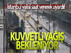 İstanbul valisinden vatandaşlara uyarı
