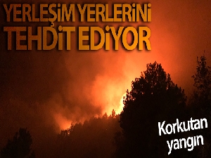 Kastamonu'da yangın yerleşim yerlerini tehdit ediyor