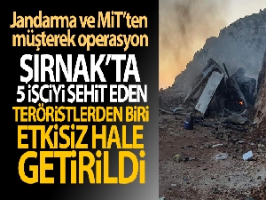 PKK'lı terörist, Jandarma ve MİT'in müşterek operasyonuyla etkisiz hale getirildi