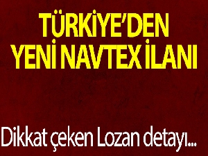 Türkiye, Midilli çevresinde NAVTEX ilan etti