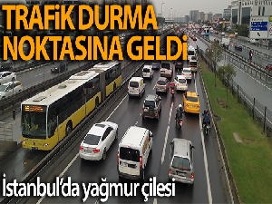 İstanbul'da trafik durma noktasına geldi