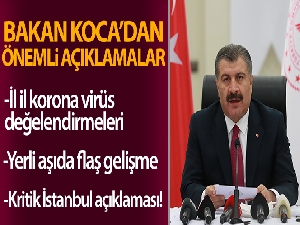 Sağlık Bakanı Koca: 'Pazartesi ya da Salı günü denekler üzerinde faz 1 uygulaması başlayacak'