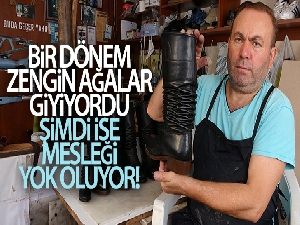Bir dönem zengin ağalar giyiyordu, şimdi ise mesleği yok oluyor