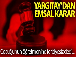 Öğretmene 'terbiyesiz' dedi cezayı yedi