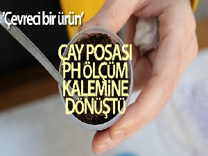 Çay posası pH ölçüm kalemine dönüştü