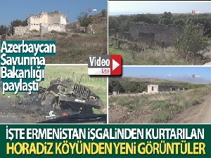 Ermenistan işgalinden kurtarılan Horadiz ve Sukavuşan köyünden yeni görüntüler