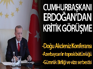 Cumhurbaşkanı Erdoğan, AB Konseyi Başkanı Michel ile telefonda görüştü