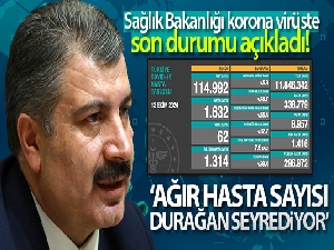 Son 24 saatte korona virüsten 62 kişi hayatını kaybetti