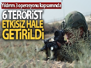 Ağrı'da 6 terörist etkisiz hale getirildi