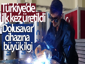 Türkiye'de ilk kez Van'da üretilen ‘Dolusavar' cihazına büyük ilgi