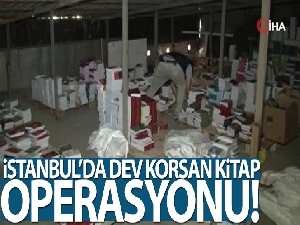İstanbul'da dev korsan kitap operasyonu