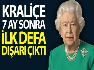 Kraliçe II. Elizabeth, 7 ay sonra ilk resmi ziyareti için dışarı çıktı