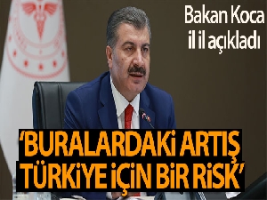 Sağlık Bakanı Koca: İstanbul, Bursa, Kocaeli, Denizli ve Kahramanmaraş'taki artış Türkiye için bir risk'
