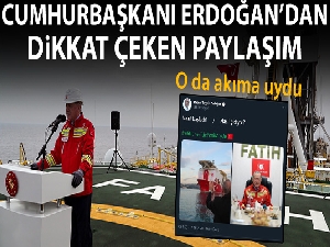 Cumhurbaşkanı Erdoğan'dan dikkat çeken paylaşım