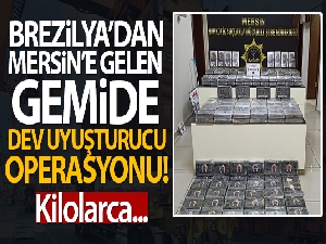 Mersin Limanı'nda 220 kilo kokain ele geçirildi