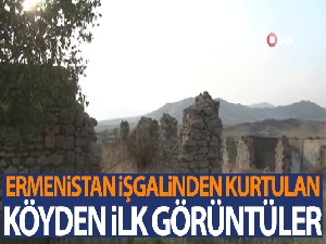 Ermenistan işgalin kurtarılan Çereken köyü'nün görüntüleri paylaşıldı