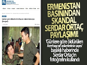 Ermenistan basınından skandal Serdar Ortaç paylaşımı