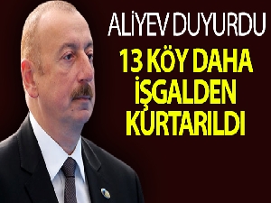 Azerbaycan Cumhurbaşkanı Aliyev: "13 köy daha kurtarıldı"