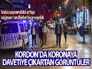 Kordon'da koronaya davetiye çıkartan görüntüler