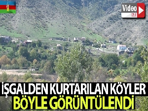 Ermenistan'ın işgalinden kurtarılan köyler görüntülendi