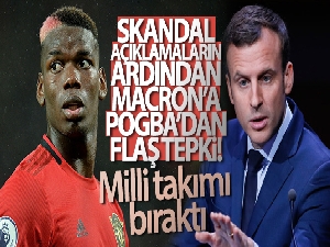 Paul Pogba, Macron'un skandal açıklamasına tepki gösterdi!