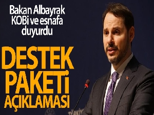 Hazine ve Maliye Bakanı Berat Albayrak'tan destek paketi açıklaması