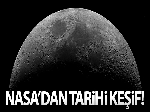 NASA, Ay'ın güneşli yüzeyinde su keşfettiğini duyurdu
