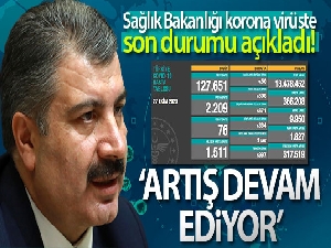 Son 24 saatte korona virüsten 76 kişi hayatını kaybetti