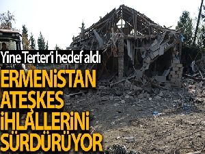 Ermenistan ordusu insani ateşkes ihlal ederek Terter'e ateş açtı