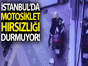 İstanbul'da motosiklet hırsızları durmuyor