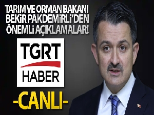 Bakan Pakdemirli, TGRT Haber'de önemli açıklamalarda bulundu