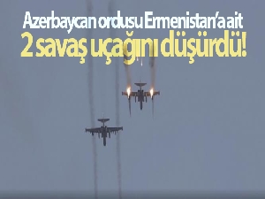 Azerbaycan ordusu, Ermenistan'a ait 2 savaş uçağını düşürdü