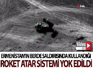 Ermenistan'ın Berde saldırısında kullandığı “Smerch” roket atar sistemi yok edildi