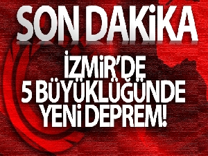 Ege Denizi'nde 5 büyüklüğünde deprem!