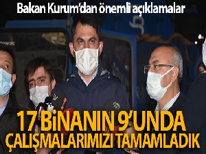 Bakan Kurum'dan önemli açıklamalar