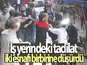 İş yerindeki tadilat iki esnafı birbirine düşürdü