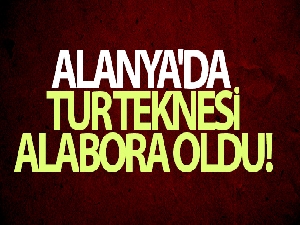 Alanya'da tur teknesi alabora oldu