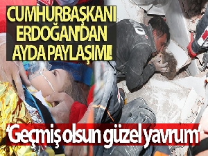 Cumhurbaşkanı Erdoğan'dan Ayda paylaşımı