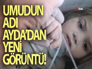 Ayda bebeğin enkaz altındaki kritik anları böyle görüntülendi
