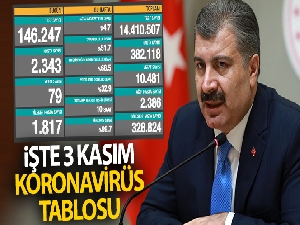 Türkiye'de son 24 saatte 2343 kişiye Kovid-19 hastalık tanısı konuldu, 79 kişi hayatını kaybetti