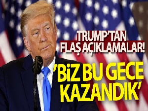 Trump: 'Bu seçimi kazandık'