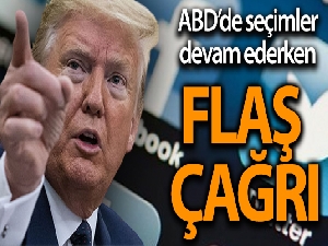 ABD'de seçimler devam ederken Trump'tan flaş çağrı