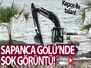 Sapanca Gölü'nde şok görüntü