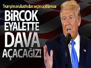 Trump'ın avukatı Rudy Giuliani: 'Pazartesiden itibaren birçok eyalette dava açacağız'